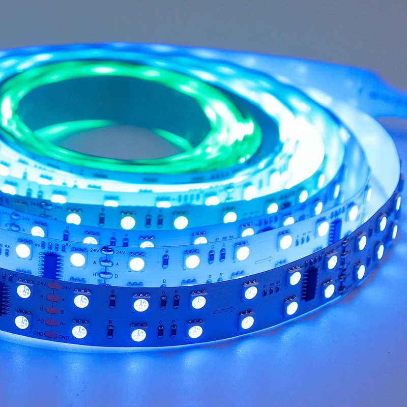DC24V 20mm Bright Double Row DMX RGB LED Strip DC24V 20mm Bright Double Row DMX RGB LED Strip